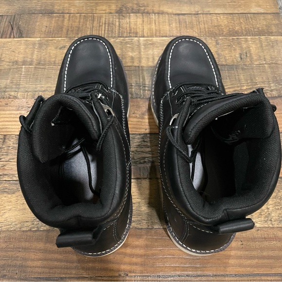 Men’s Wolverine I-90 Durashock 6" Comp Toe WP Wedge Work Boot Black - Picture 8 of 9